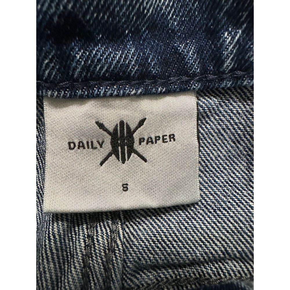 NWT Daily Paper Jeans Denim Glart Pants Size Small 28 X 27 Acid Wash Retro New‎ - Picture 10 of 12
